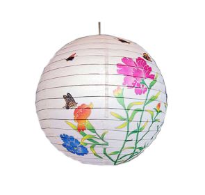 [Carnation]Chinese/Japanese Style Decorative Hanging lantern Paper Lantern16"